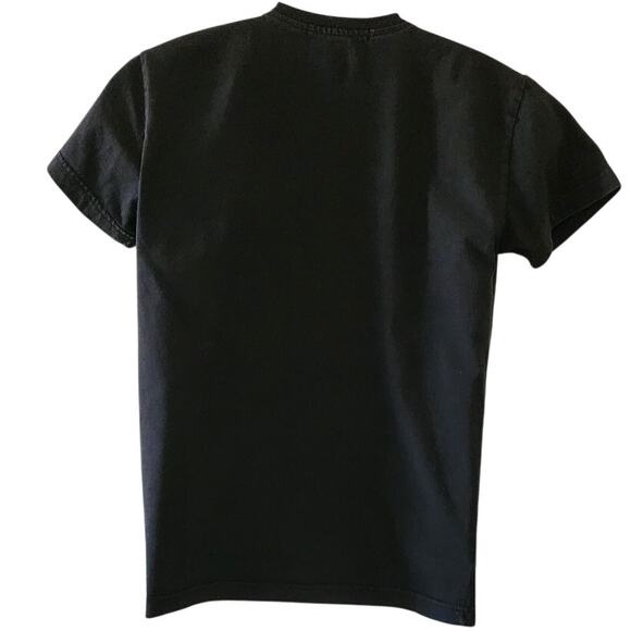 VTG Geoffrey Been Black Short Sleeve t shirt with Clam Shell Design W Size Small - Picture 2 of 9